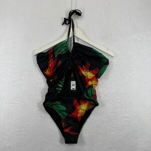 Fredericks of Hollywood Cabarita‎ Tropical Floral One Piece Swimsuit 1X 2X